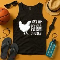 get up its time to do farm chores Tank Top thumb 4