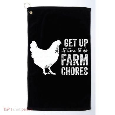 get up its time to do farm chores Golf Towel