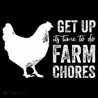 get up its time to do farm chores Women's Long Sleeve Shirt thumb 2
