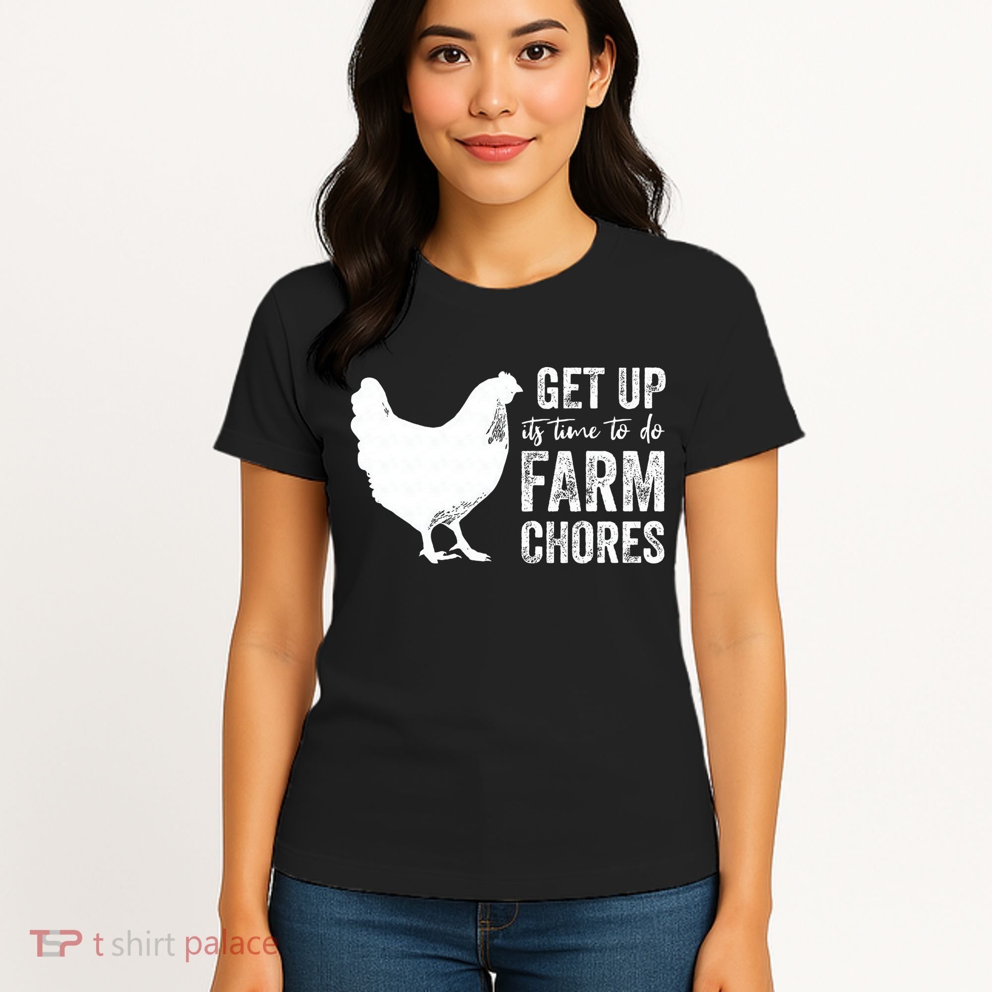 get up its time to do farm chores Women's T-Shirt