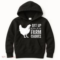 get up its time to do farm chores Kids Hoodie thumb 0