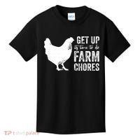 get up its time to do farm chores Kids T-Shirt thumb 0