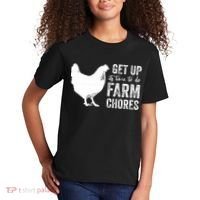 get up its time to do farm chores Kids T-Shirt thumb 2