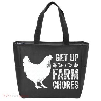 get up its time to do farm chores Tote Bag
