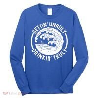 Gettin' Unruly In' Hard Seltzer Summer Beach Alcohol Gift Long Sleeve Shirt thumb 0