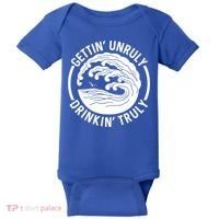 Gettin' Unruly In' Hard Seltzer Summer Beach Alcohol Gift Baby Bodysuit thumb 0
