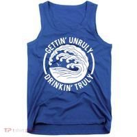 Gettin' Unruly In' Hard Seltzer Summer Beach Alcohol Gift Tank Top thumb 0
