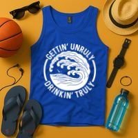 Gettin' Unruly In' Hard Seltzer Summer Beach Alcohol Gift Tank Top thumb 4