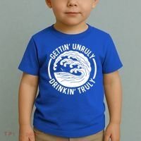 Gettin' Unruly In' Hard Seltzer Summer Beach Alcohol Gift Toddler T-Shirt thumb 2