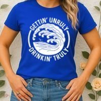 Gettin' Unruly In' Hard Seltzer Summer Beach Alcohol Gift Women's T-Shirt thumb 2
