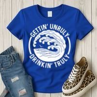 Gettin' Unruly In' Hard Seltzer Summer Beach Alcohol Gift Women's T-Shirt thumb 3