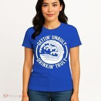 Gettin' Unruly In' Hard Seltzer Summer Beach Alcohol Gift Women's T-Shirt thumb 4