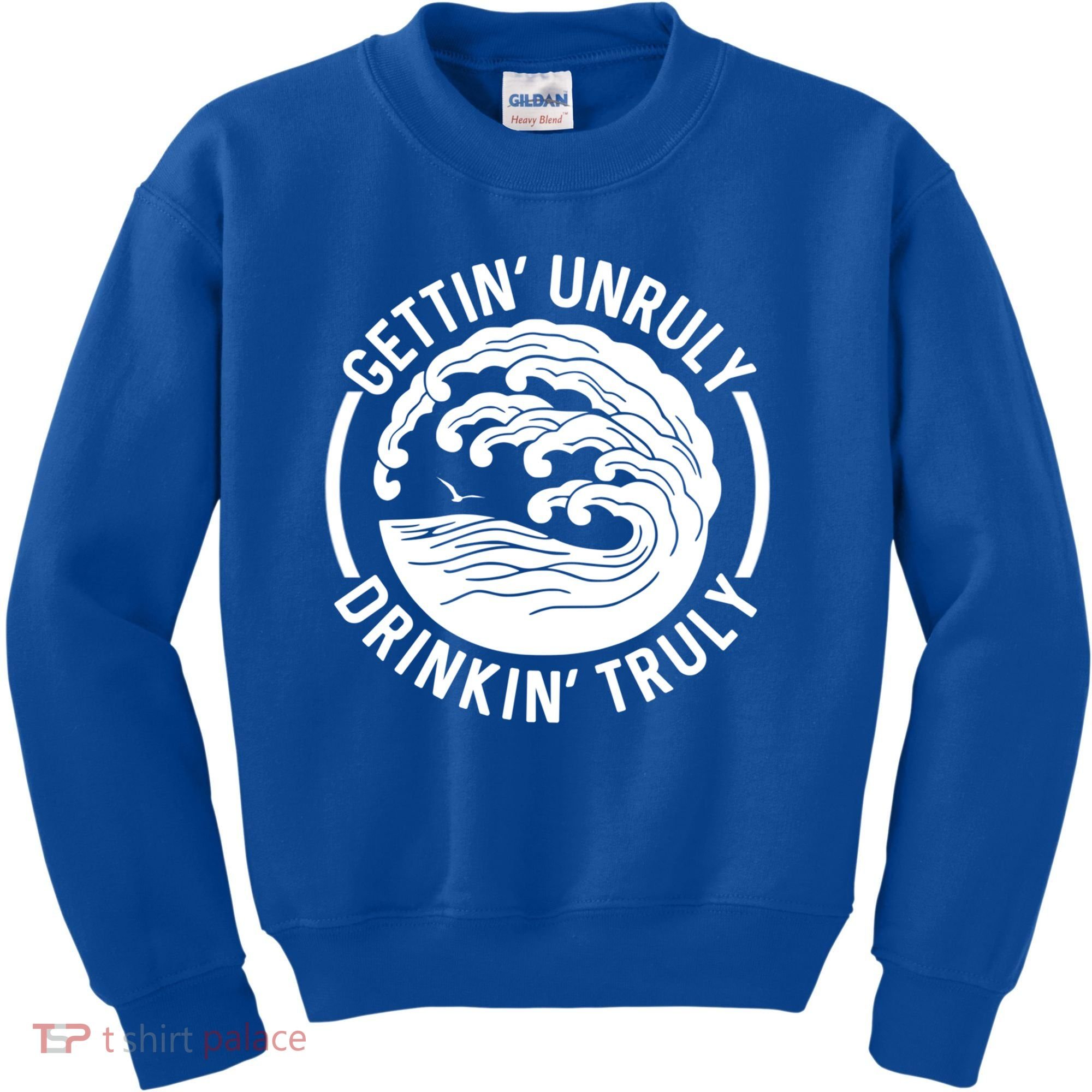 Gettin' Unruly In' Hard Seltzer Summer Beach Alcohol Gift Kids Sweatshirt