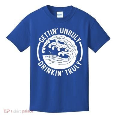 Gettin' Unruly In' Hard Seltzer Summer Beach Alcohol Gift Kids T-Shirt