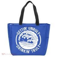 Gettin' Unruly In' Hard Seltzer Summer Beach Alcohol Gift Tote Bag thumb 0
