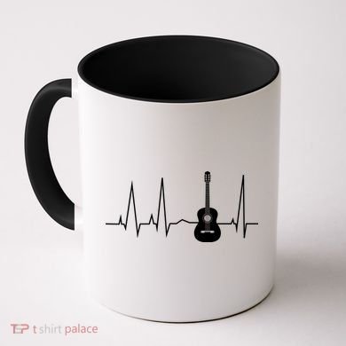 Guitar Heartbeat Pulse Coffee Mug