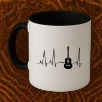 Guitar Heartbeat Pulse Coffee Mug thumb 2