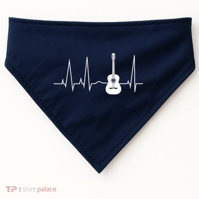 Guitar Heartbeat Pulse USA-Made Doggie Bandana