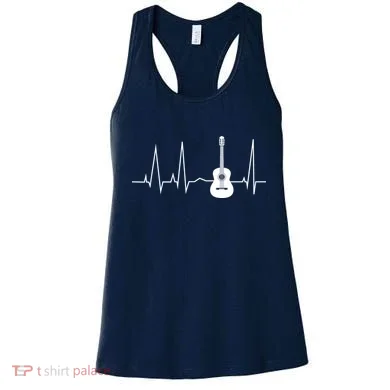 Guitar Heartbeat Pulse Women's Tank Top