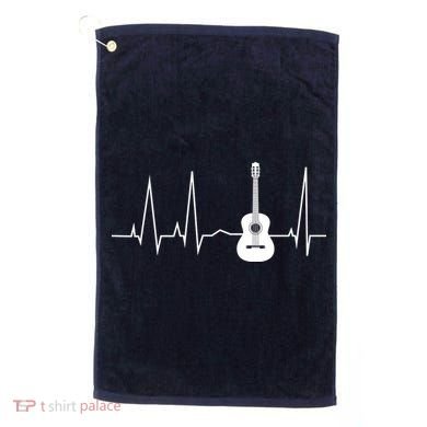 Guitar Heartbeat Pulse Golf Towel