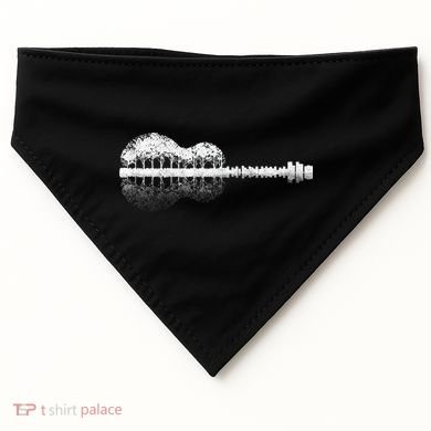 Guitar Landscape USA-Made Doggie Bandana