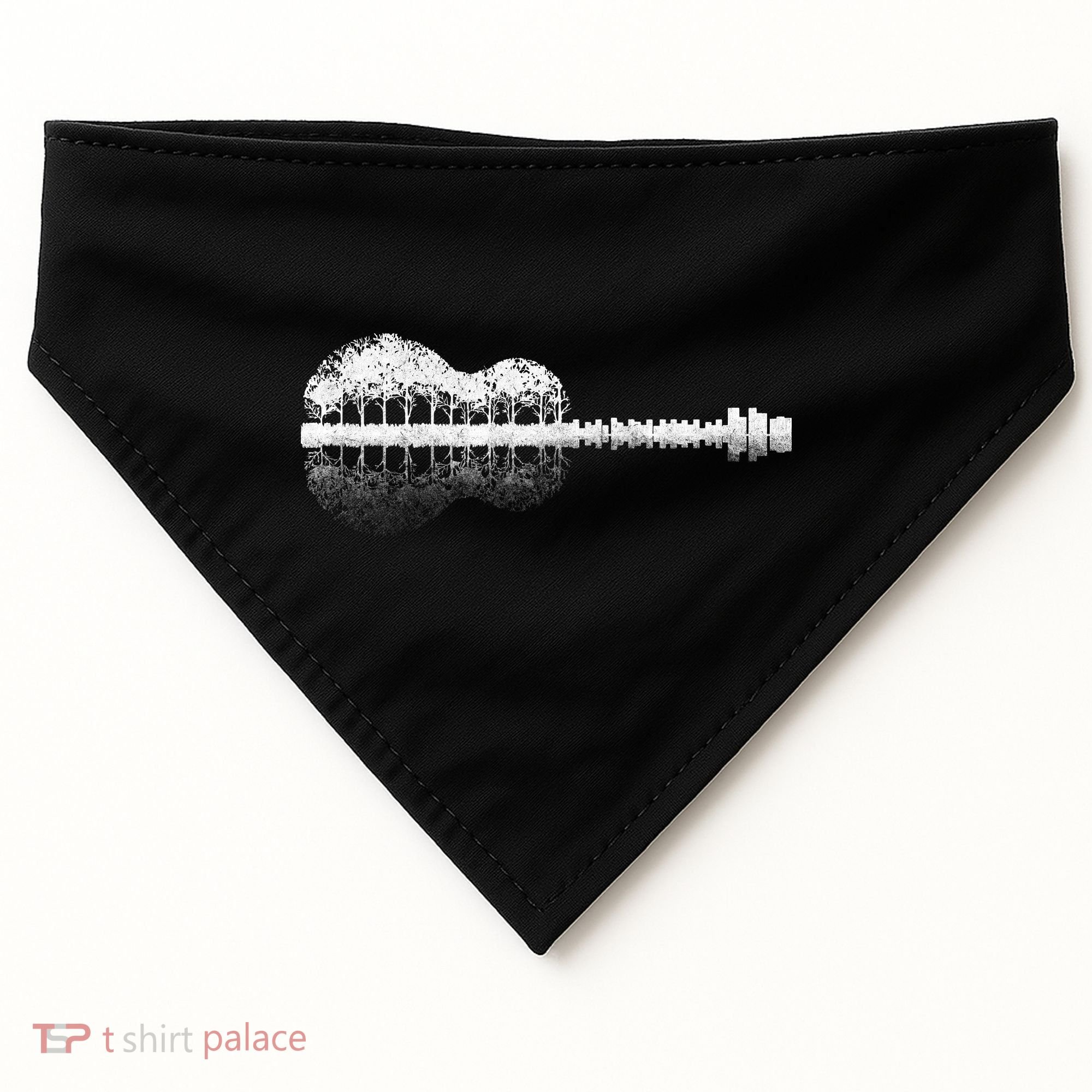 Guitar Landscape USA-Made Doggie Bandana