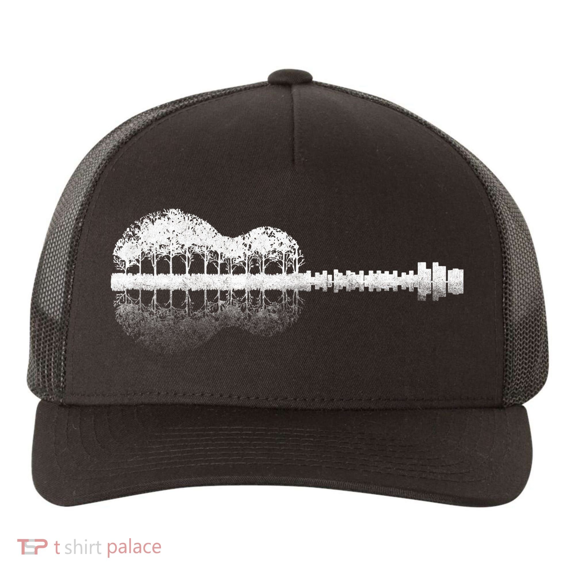 Guitar Landscape Yupoong Adult 5-Panel Trucker Hat