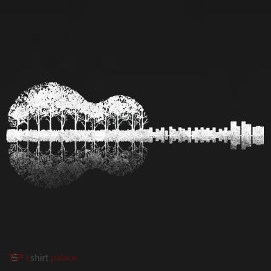 Guitar Landscape Ornament