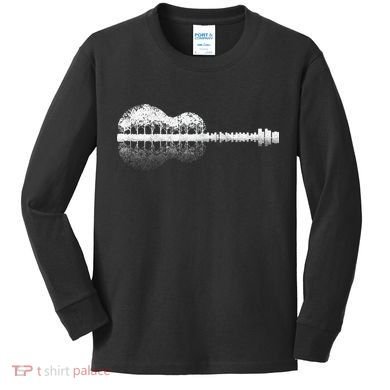 Guitar Landscape Kids Long Sleeve Shirt