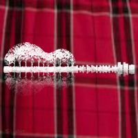 Guitar Landscape Men's Flannel Plaid Pajama Pants thumb 2