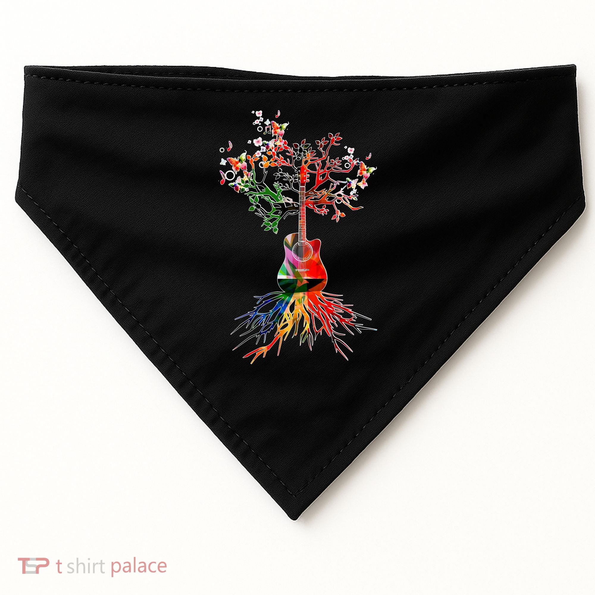 Guitar Roots Tree Of Life USA-Made Doggie Bandana