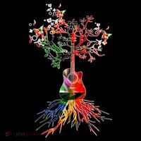 Guitar Roots Tree Of Life Women's Hoodie thumb 2