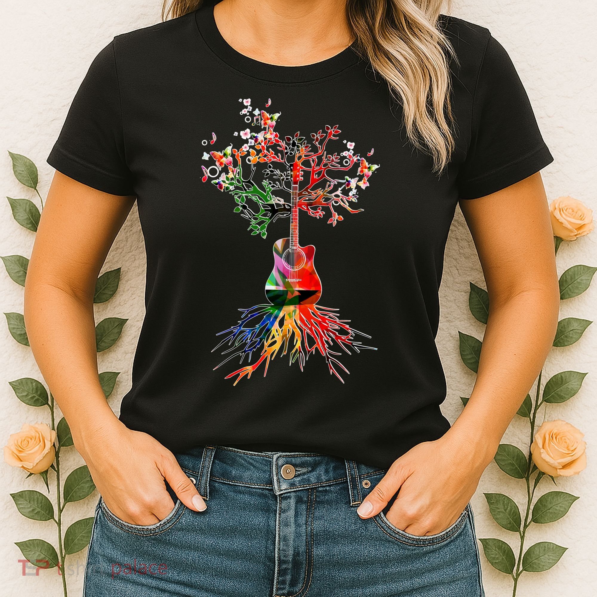 Guitar Roots Tree Of Life Women's T-Shirt