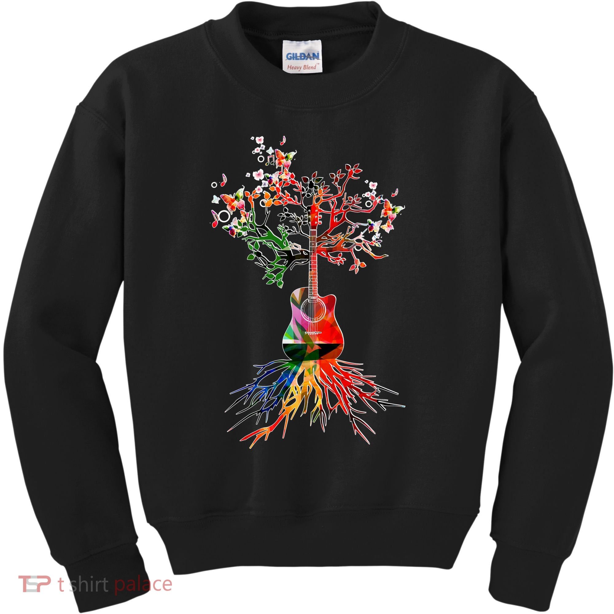 Guitar Roots Tree Of Life Kids Sweatshirt