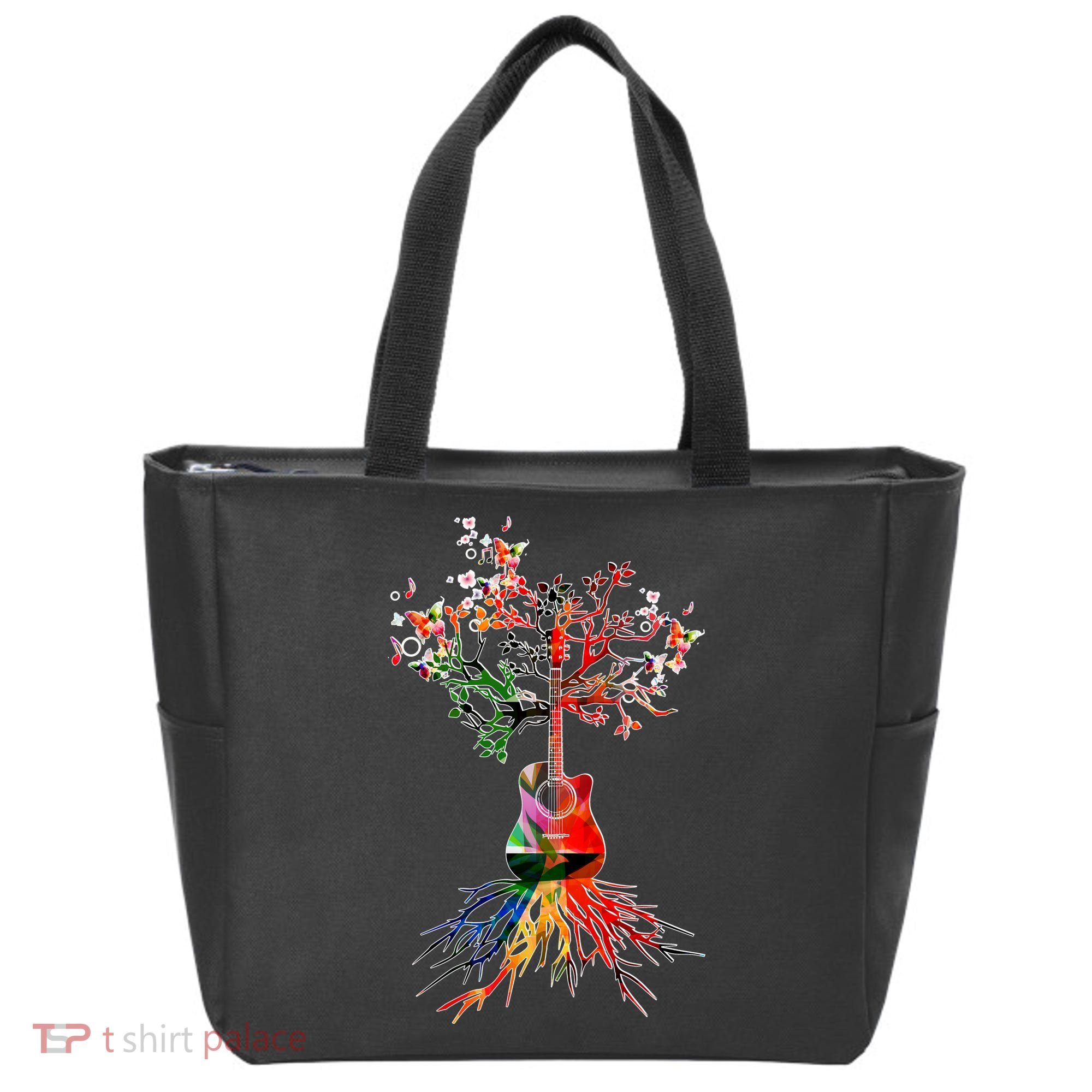 Guitar Roots Tree Of Life Tote Bag