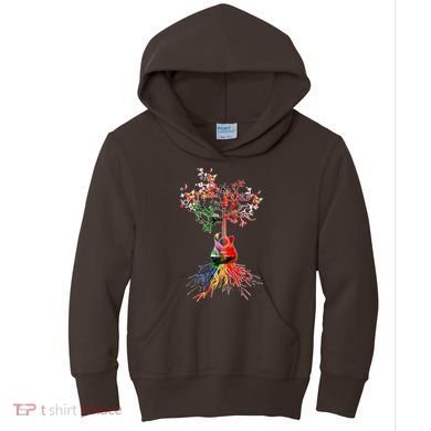 Guitar Roots Tree Of Life Kids Hoodie