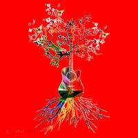Guitar Roots Tree Of Life Santa Hat thumb 1