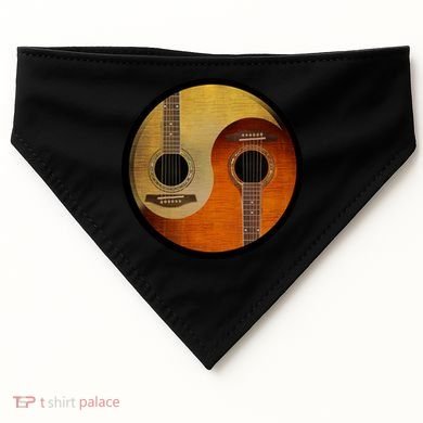 Guitar Yin And Yang USA-Made Doggie Bandana