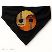 Guitar Yin And Yang USA-Made Doggie Bandana thumb 0