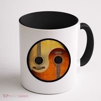 Guitar Yin And Yang Coffee Mug thumb 1