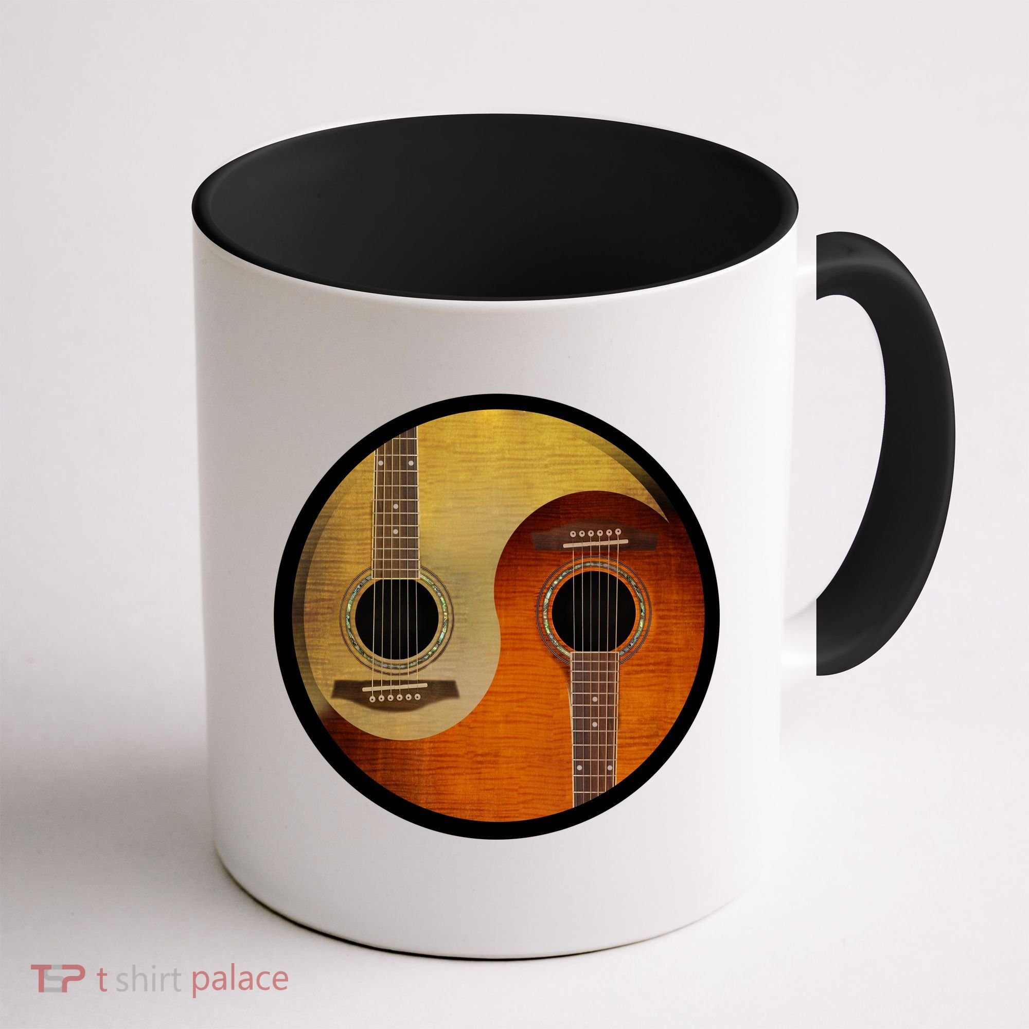 Guitar Yin And Yang Coffee Mug