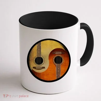 Guitar Yin And Yang Coffee Mug back