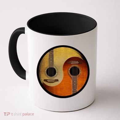Guitar Yin And Yang Coffee Mug