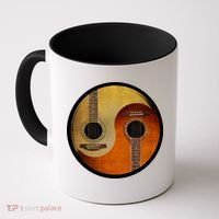 Guitar Yin And Yang Coffee Mug thumb 0