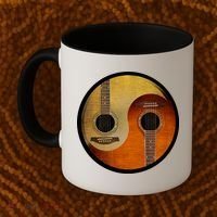 Guitar Yin And Yang Coffee Mug thumb 2