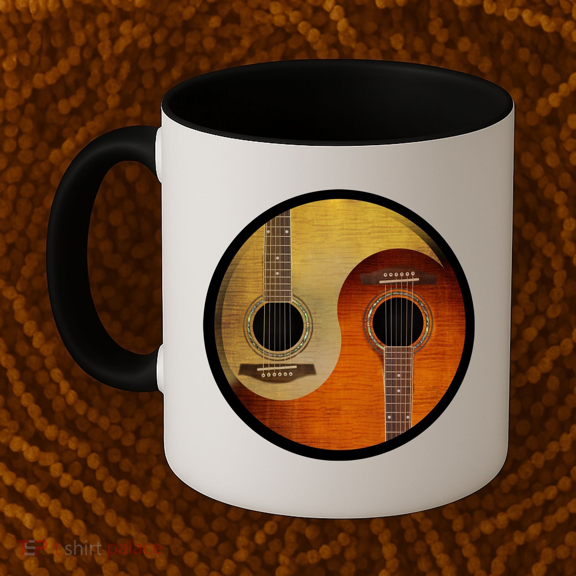 Guitar Yin And Yang Coffee Mug
