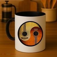Guitar Yin And Yang Coffee Mug thumb 4
