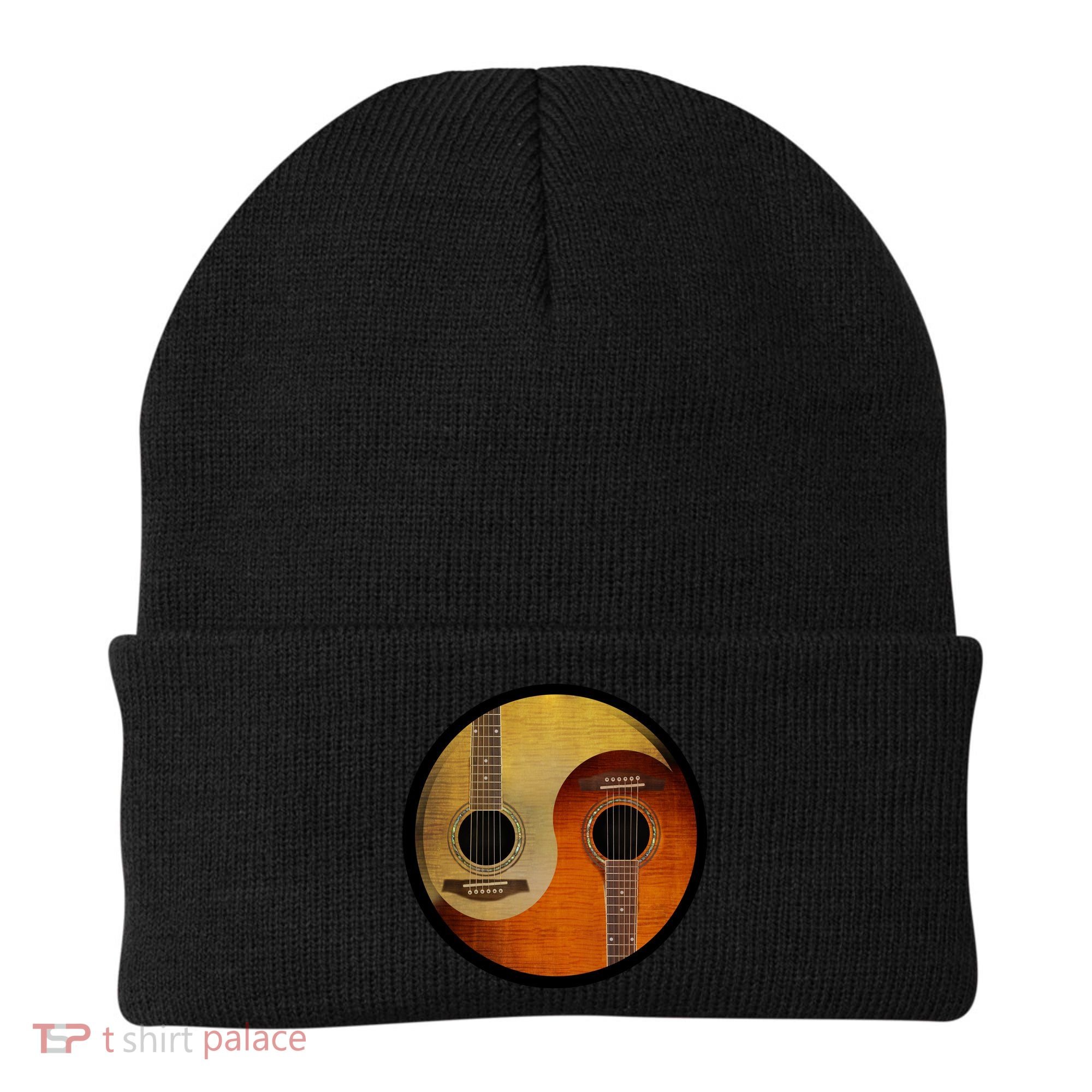Guitar Yin And Yang Beanie