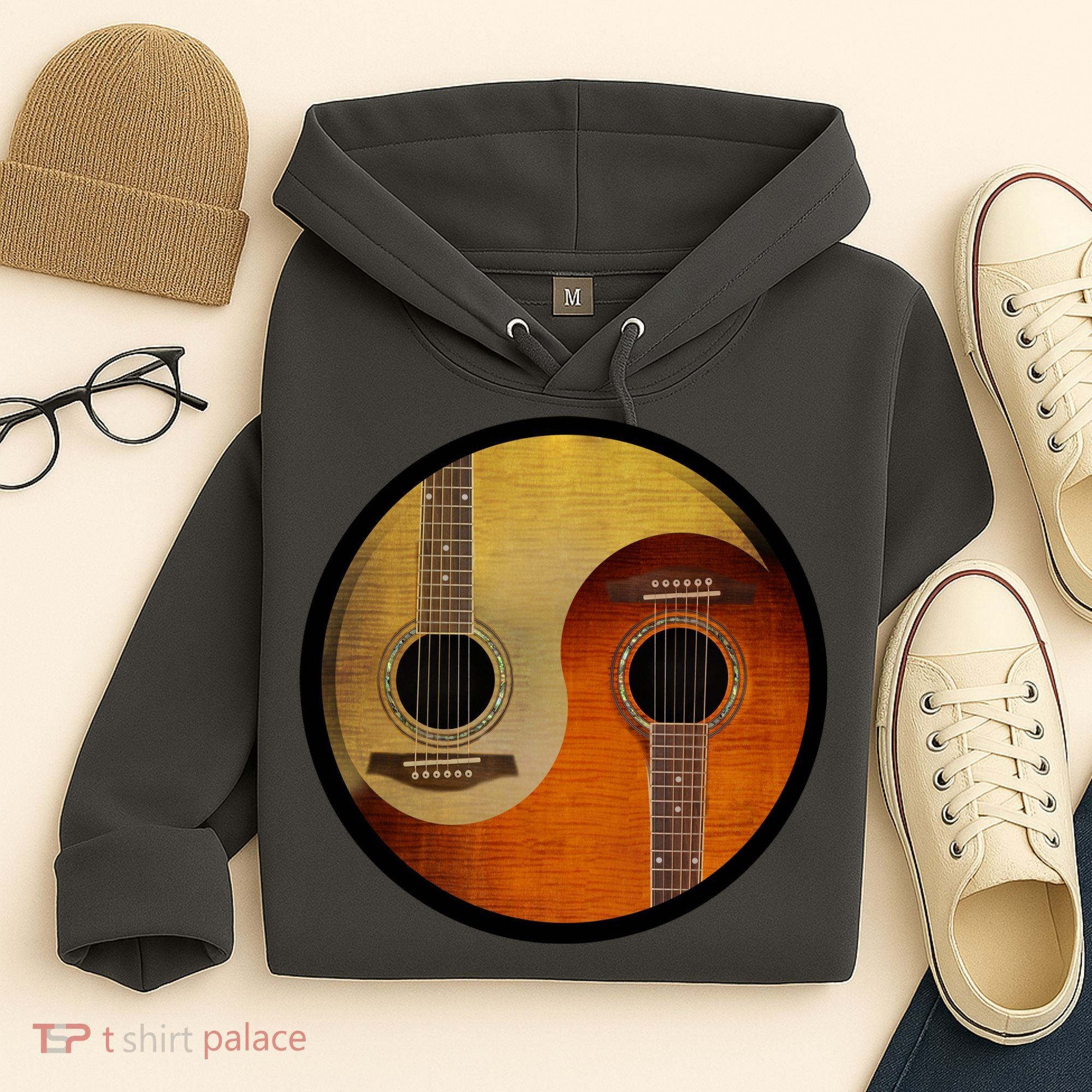 Guitar Yin And Yang Hoodie