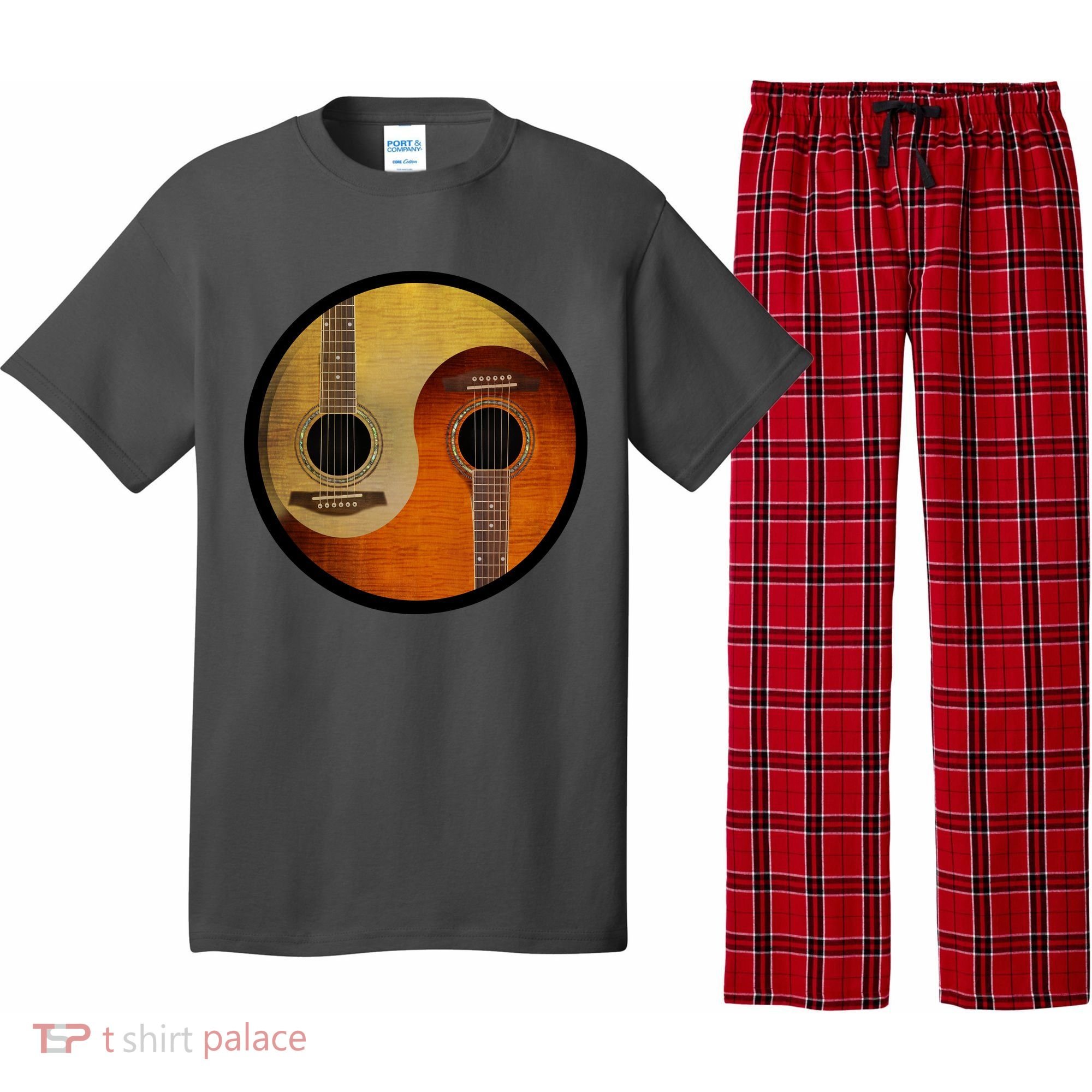 Guitar Yin And Yang Pajama Set